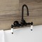 Kingston Brass AE5T0 3-3/8 Inch Wall Mount Tub Faucet, Matte Black AE5T0 - alternate 2